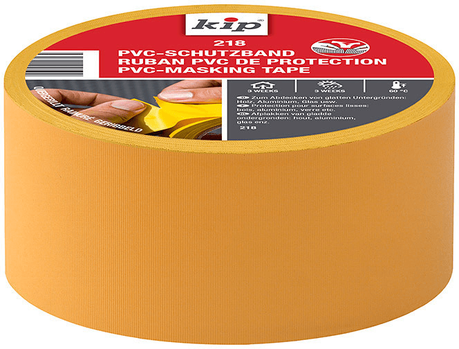kip pvc-masking tape geribbeld 218 wit 30mm x 33m