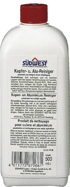 sudwest aluminium-koperreiniger 0.5 ltr