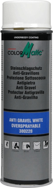 colormatic professionele anti steenslag spray zwart 369131 0.5 ltr