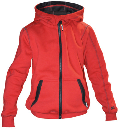 dassy sweatshirt watson kids zwart-rood 158-164