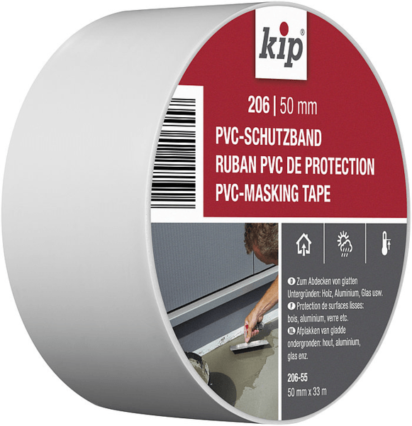 kip 206 pvc-masking tape wit 30mm x 33m