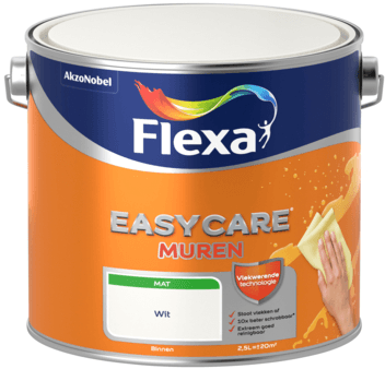 flexa easycare muurverf mat lichte kleur 2.5 ltr