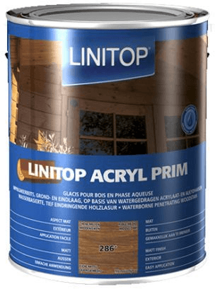 linitop acryl prim 286 midden eiken 1 ltr
