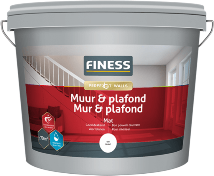 finess muur & plafond wit 10 ltr