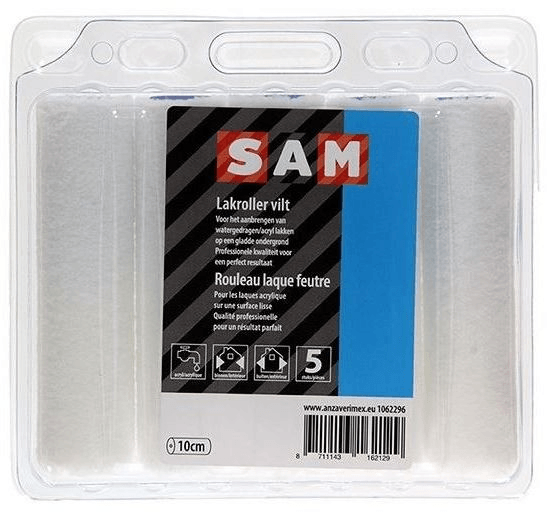 sam vilt acryl lakroller 10 cm 5 stuks